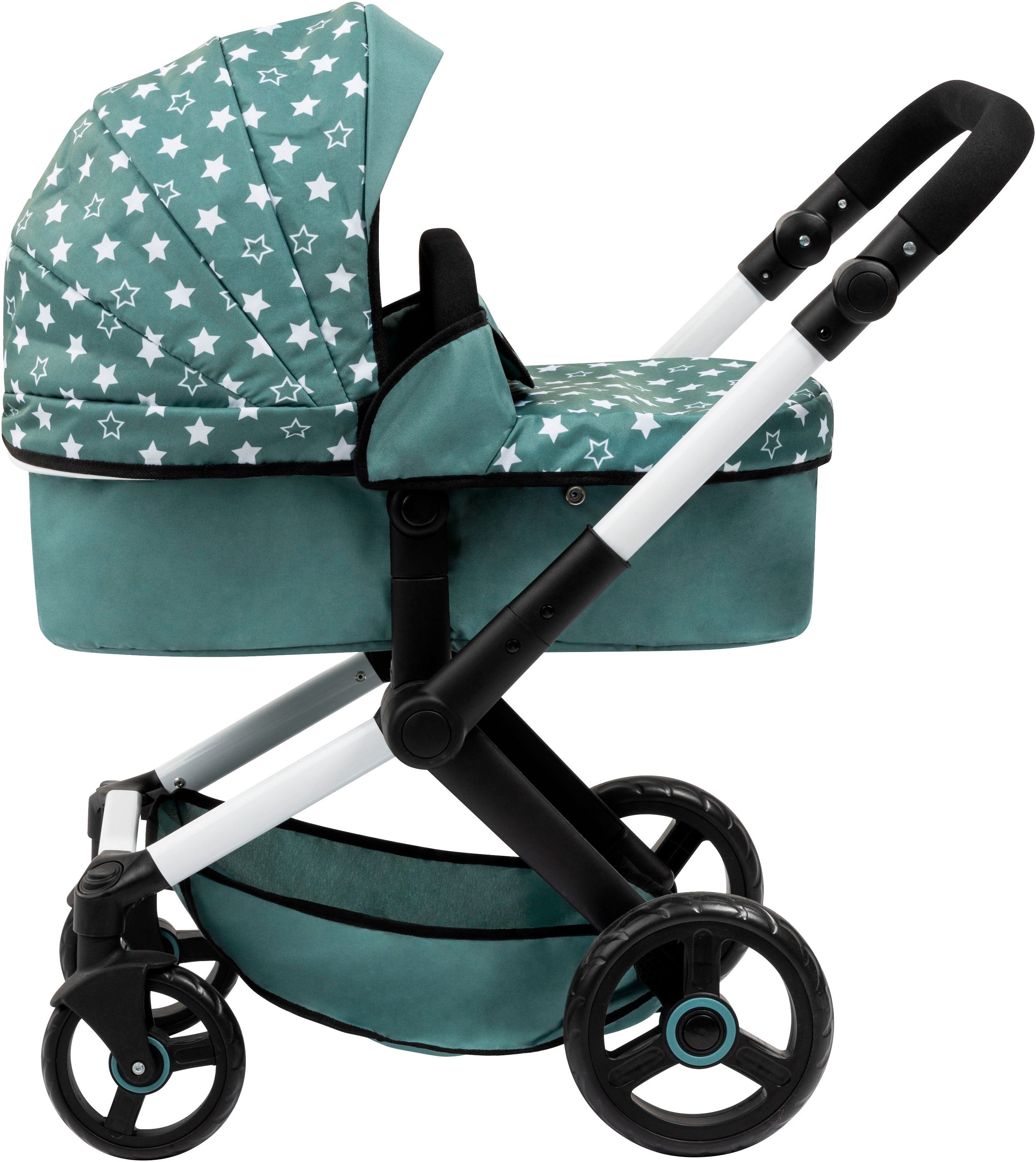 Bayer Kombi-Puppenwagen Xeo, grün Sternchen günstig online kaufen