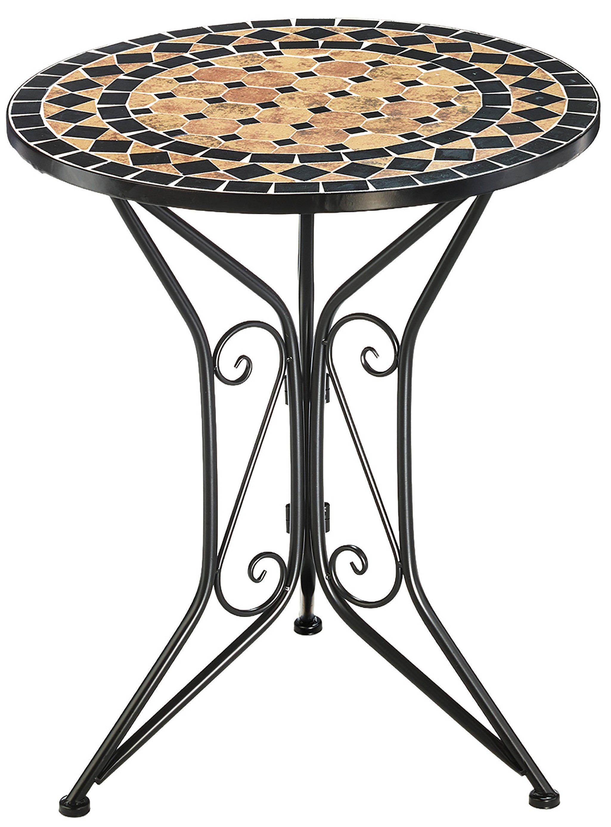 Kobolo Beistelltisch Gartentisch Tisch Esstisch Mediterran mit Platte mit M günstig online kaufen