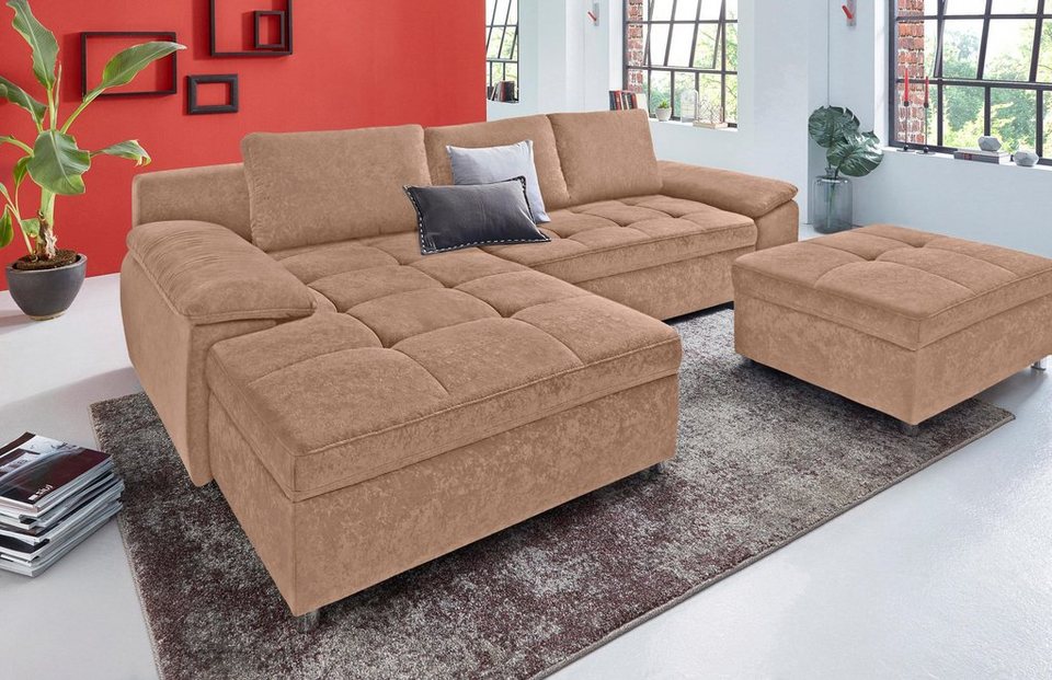 sit&more Ecksofa Labene, wahlweise mit Bettfunktion und Bettkasten, auch  als XXL-Variante