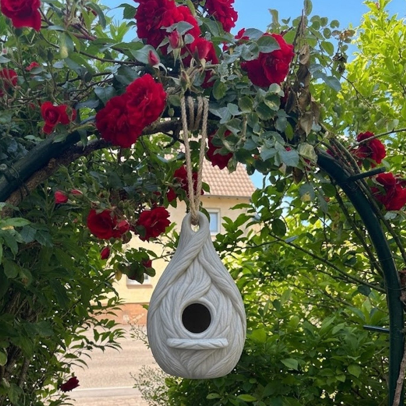 Mimaro Vogeltränke Vogel Oase 3er Set – Vogelhaus Nistkasten, Futterstelle, Vogeltränke