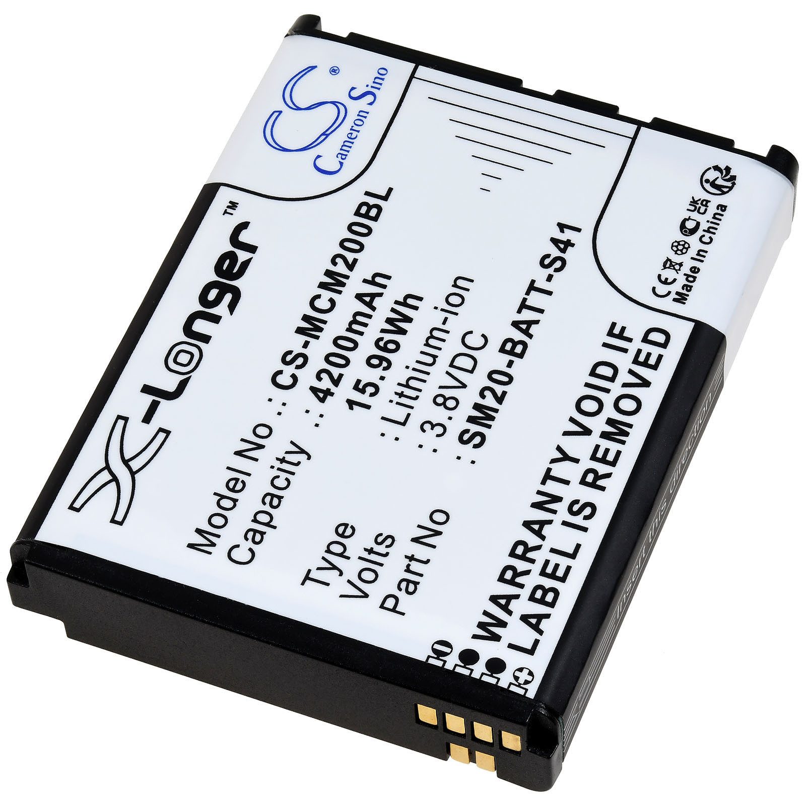 Powery Akku für M3 Mobile SM20 SM20X Akku 4200 mAh (3.8 V)