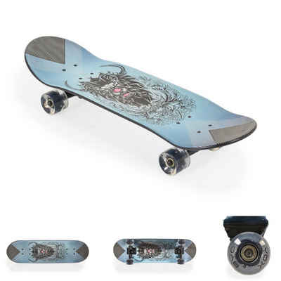 Byox Skateboard Skateboard 28 Zoll ABEC-7, Aluminium PU-Leuchträder LED Deckgröße 71 x 20 cm