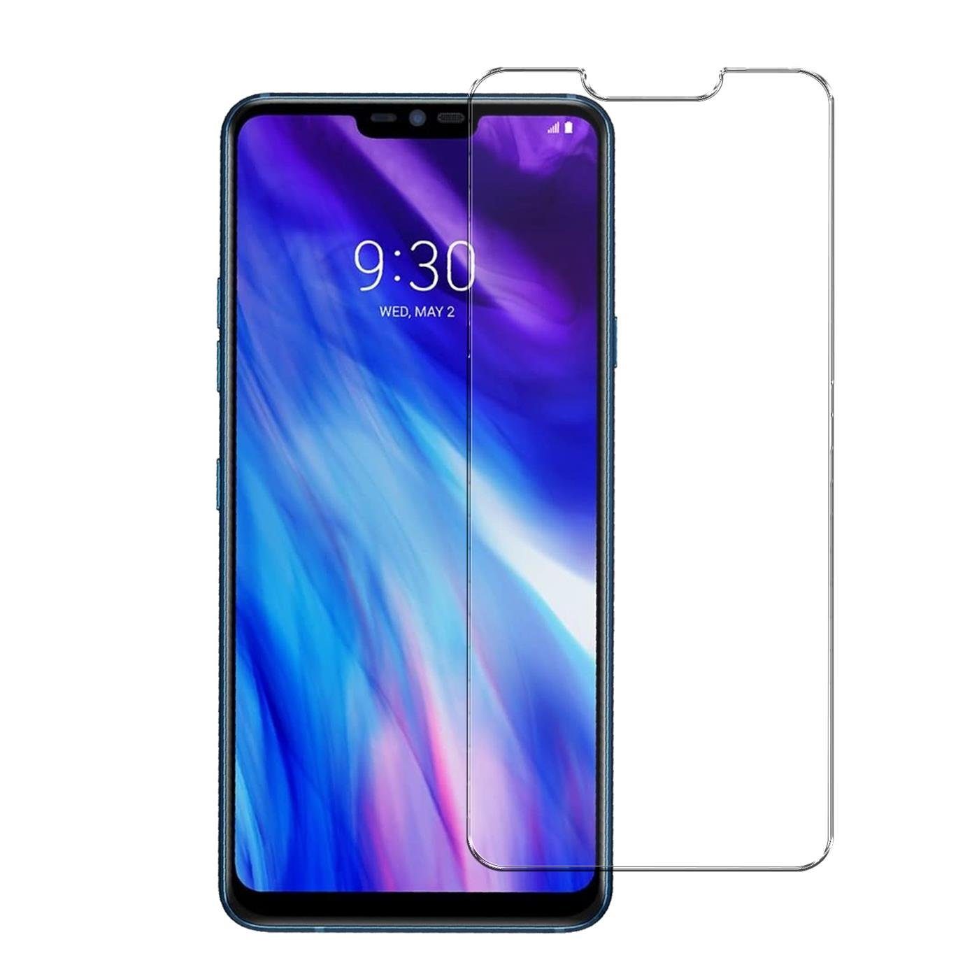CoolGadget Schutzfolie Panzerfolie für LG G7, (9H Härtegrad, 2x Schutzglas, 1xReinigungset), Displayfolie Panzer Schutzfolie 2 Stück für LG G7 Glas Folie
