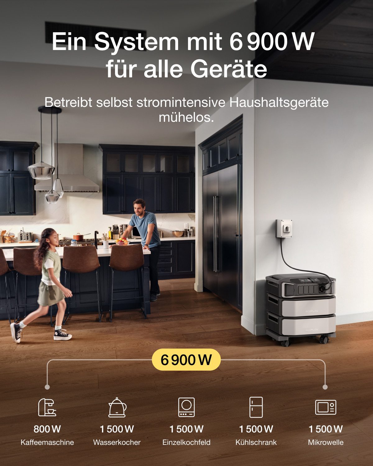 Ecoflow EcoFlow DELTA Pro Ultra Powerstation, 6 144 Wh, 6 900 W AC-Ausgang Powerstation