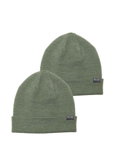 ONLY & SONS Strickmütze Strickmütze 2 Stück Pack Basic Beanie Wintermütze (2-St., casual) 4680 in Olive-2