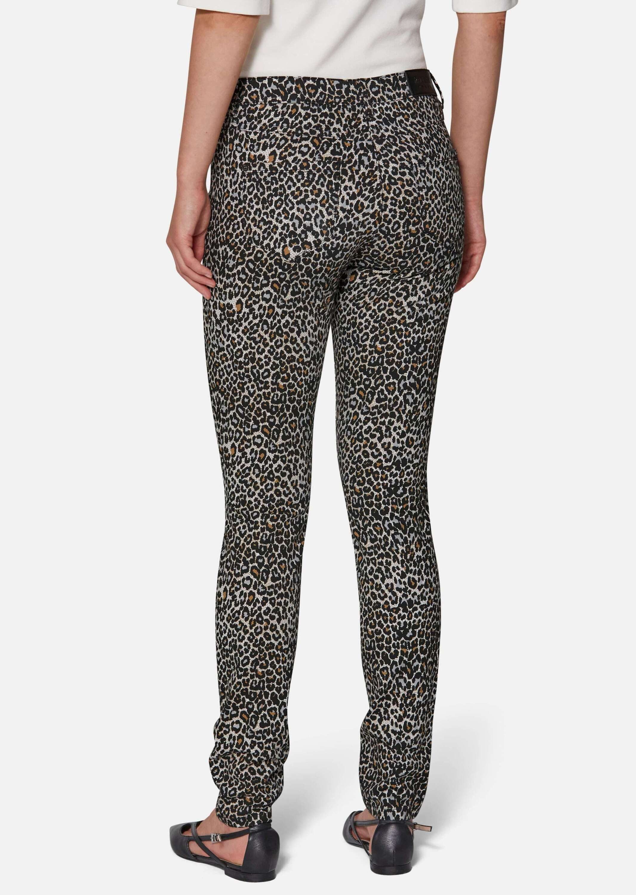 MADELEINE Gerade Jeans Jeans mit Leomuster