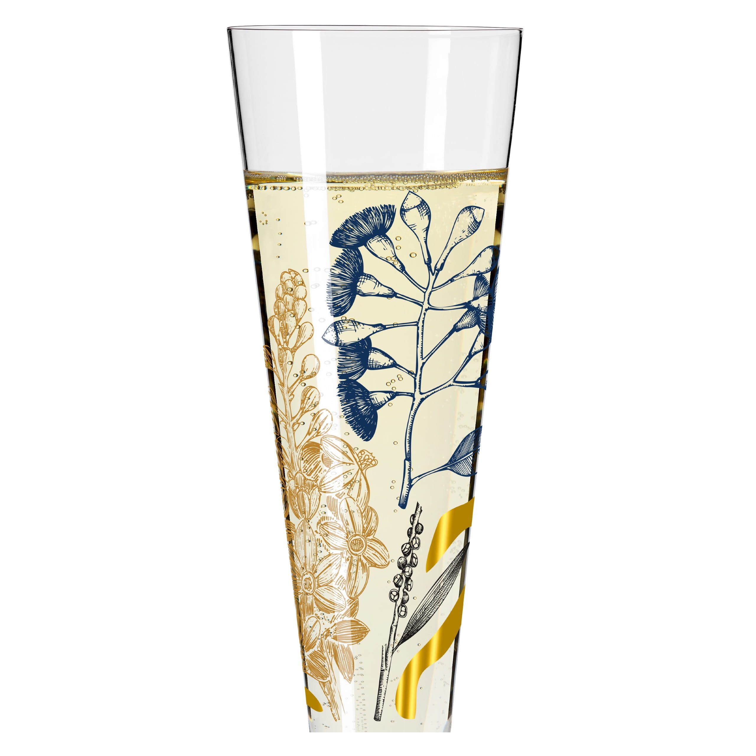 Ritzenhoff Champagnerglas Goldnacht, Kristallglas
