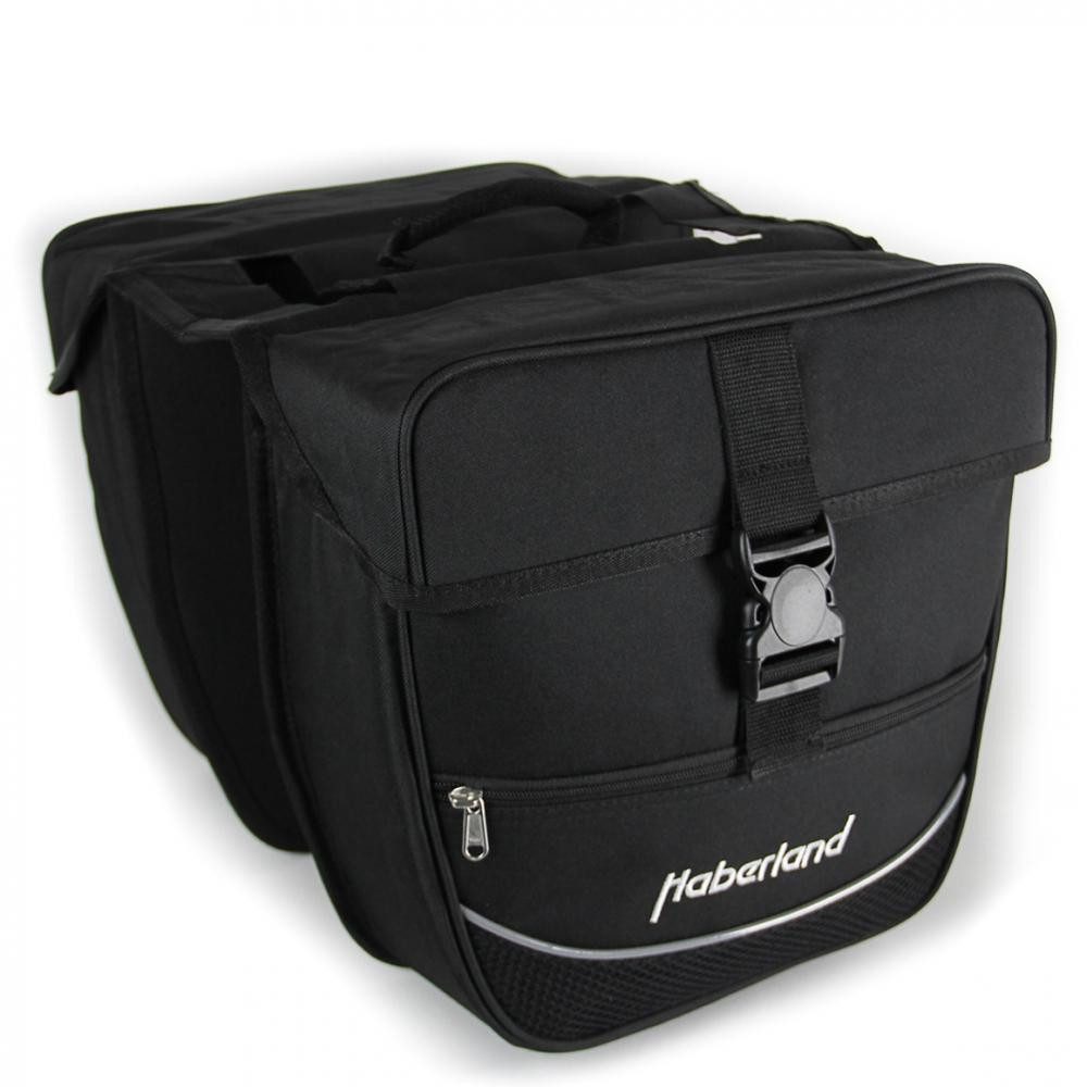 Haberland Fahrradtasche Haberland Doppeltasche Einsteiger schwarz 30x32x13cm - praktische Fahr