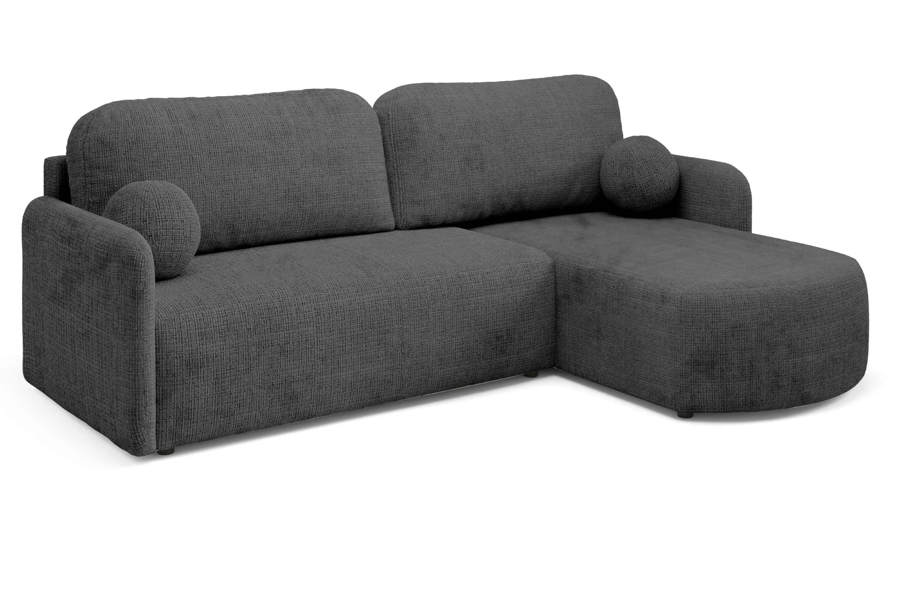 Alpi-Möbel Ecksofa mit Schlaffunktion und Bettkästen MONOO - 198x123 cm