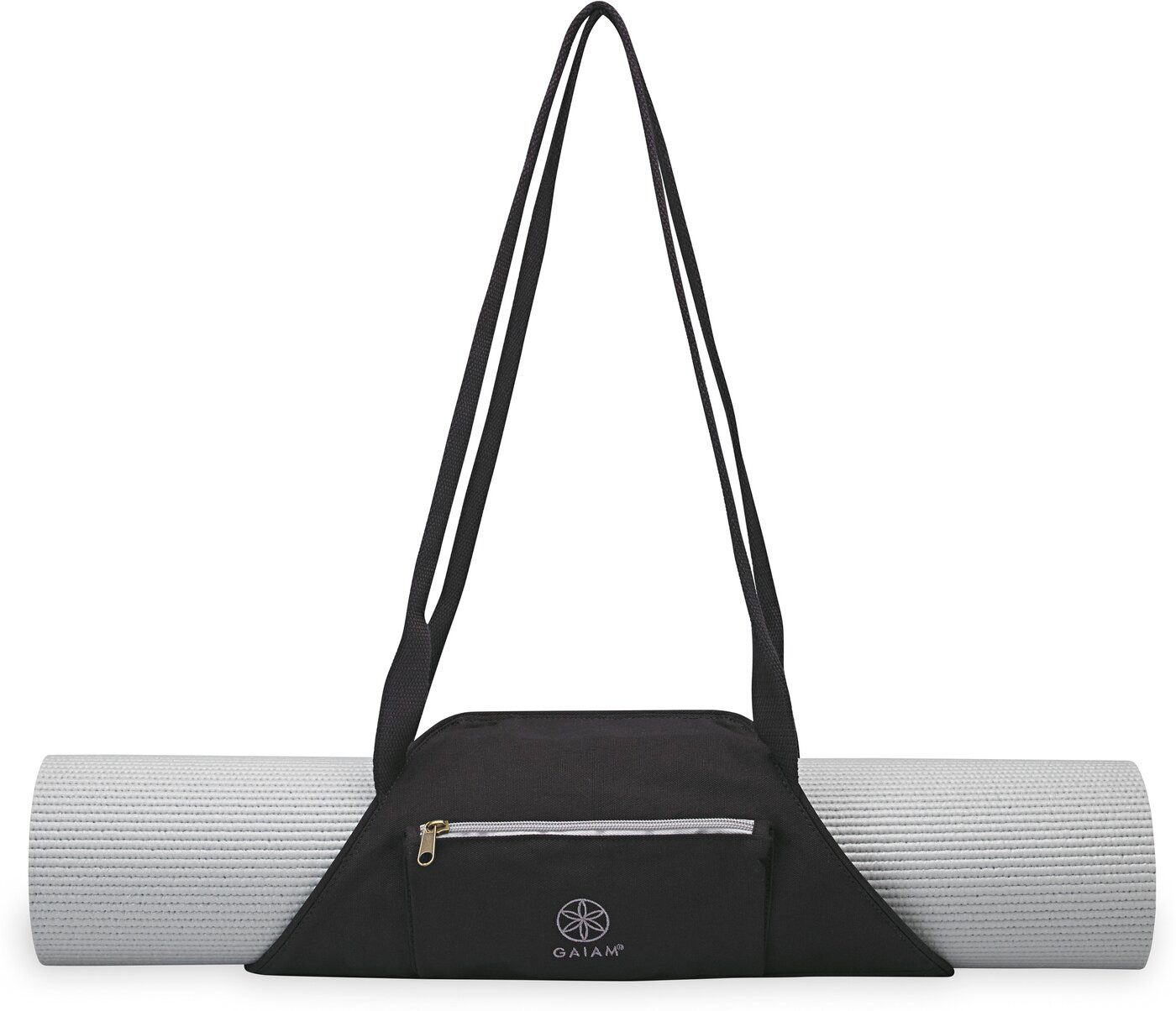 GAIAM Sporttasche GAIAM ON-THE-GO YOGA MAT CARRIER GRANITE STORM - YOGA TASCHE SCHWARZ