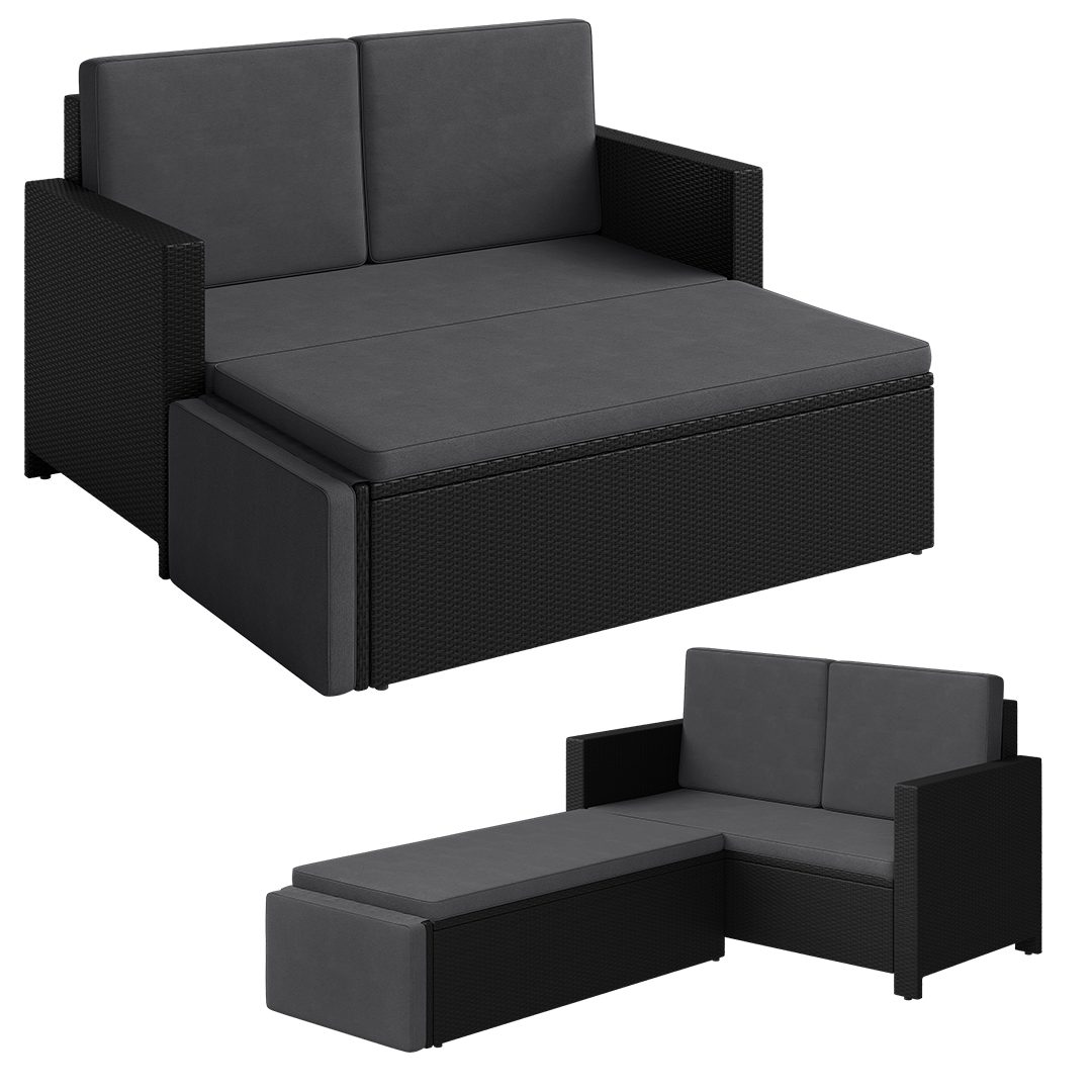 STEELSØN Gartenlounge-Set Elnath, (Gartensofa für 2 günstig online kaufen