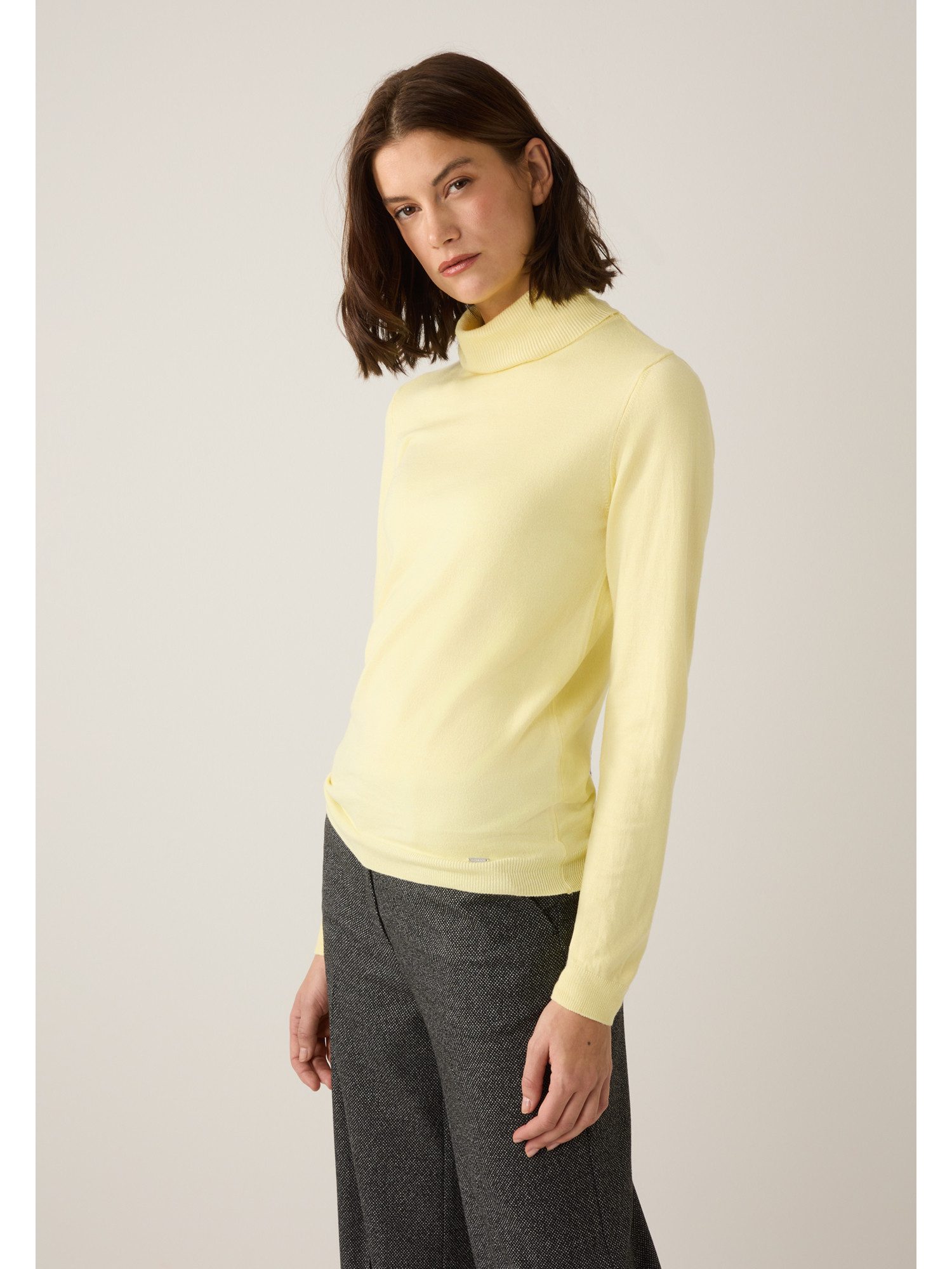 MORE&MORE Rollkragenpullover klassischer, schmaler Rollkragenpullover