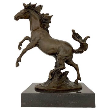 Aubaho Skulptur Bronzeskulptur Pferd im Antik-Stil Bronze Skulptur Statue Figur Büste