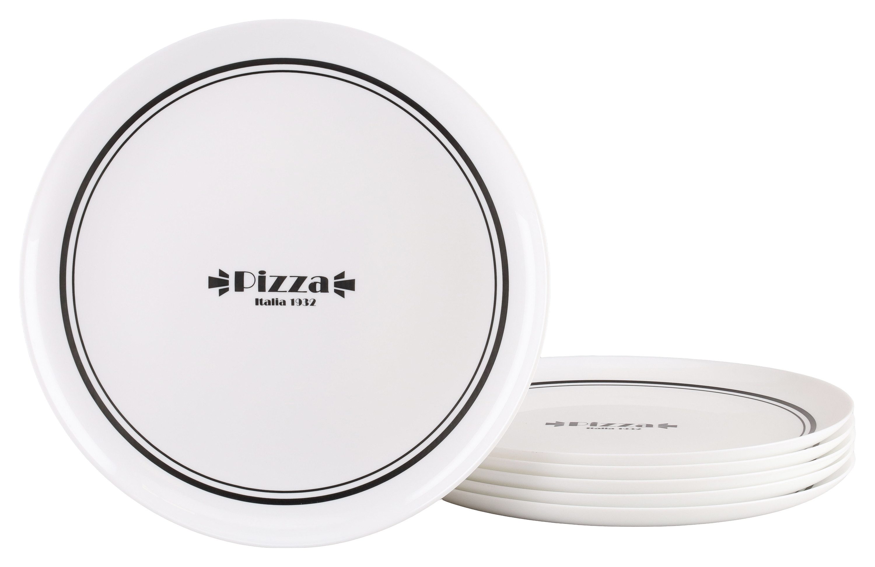 creaTable Pizzateller Italien Party Bistrot Weiss, (1 St)