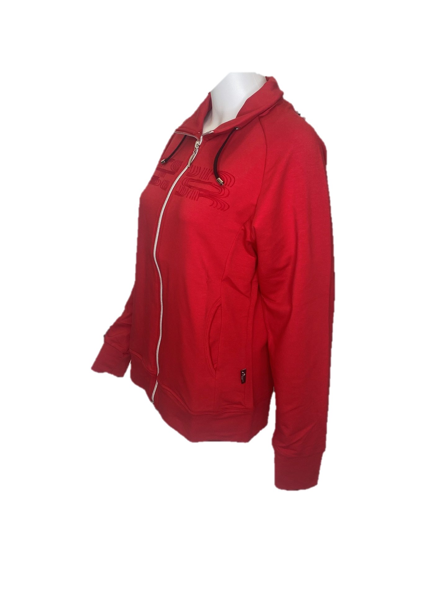 Authentic Klein Sweatjacke Sportive Damen Baumwoll-Mix Jacke mit Ziersticke günstig online kaufen