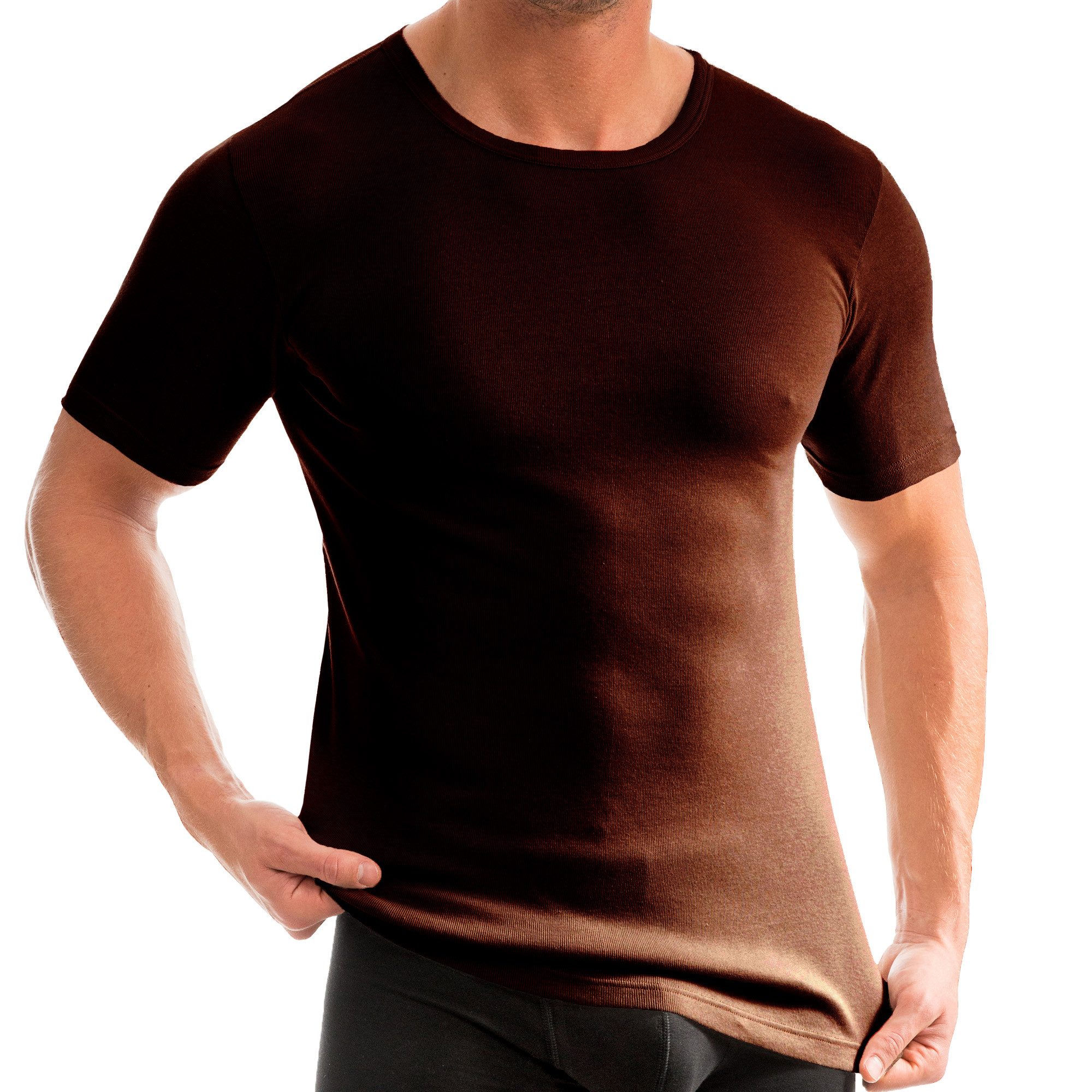 HERMKO Unterziehshirt 3840 Herren Business Shirt aus 100% Bio-Baumwolle, ku günstig online kaufen