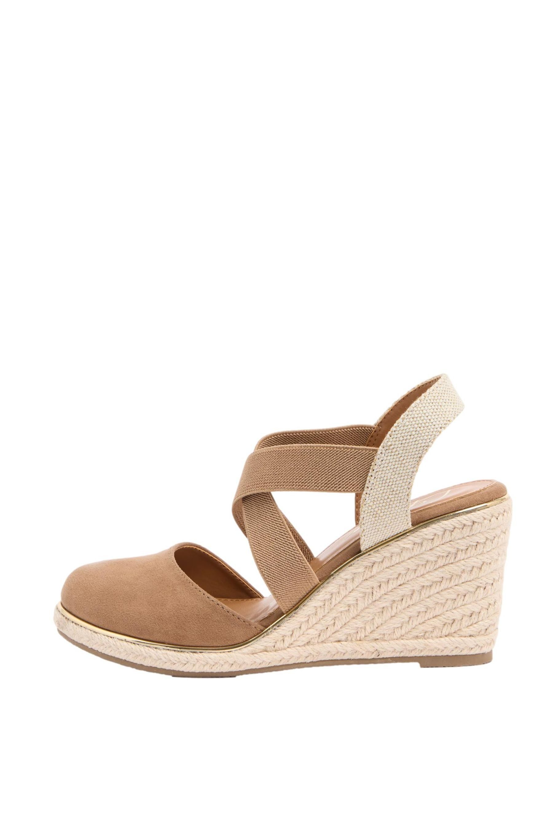 Lipsy mittelhohe Espadrille-Keilabsatzschuhe Keilsandalette