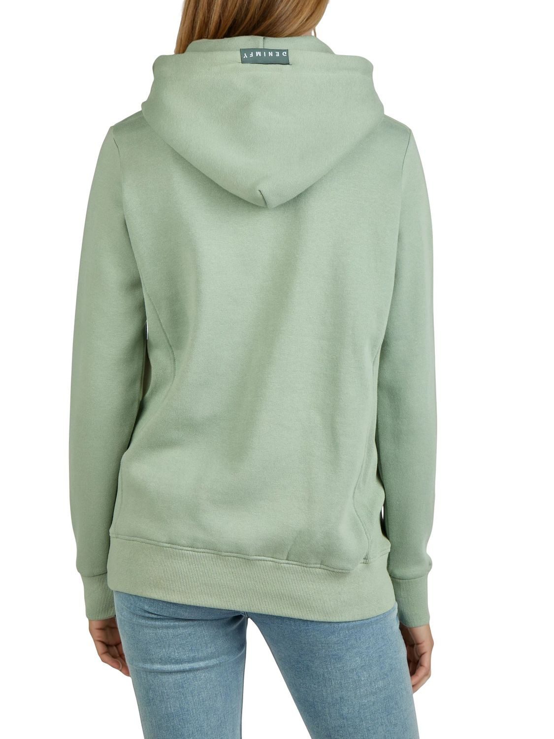 DENIMFY Kapuzenpullover Damen Hoodie DFEmma Regular Fit Longsleeve Sweatshirt mit Kängurutasche