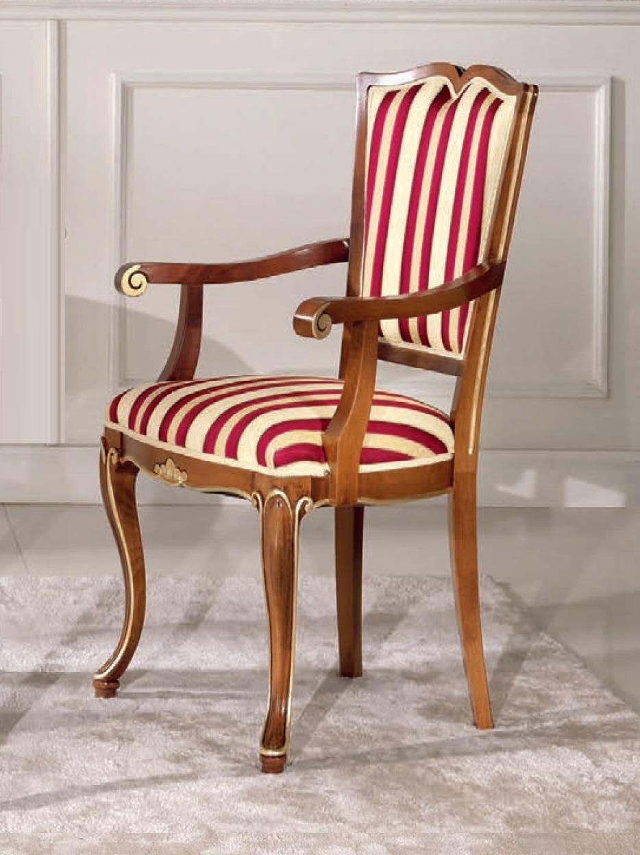 JVmoebel Stuhl, Esszimmer Holz Möbel Stühle Luxus Design Polster Stuhl Lehn Sitz | Stühle
