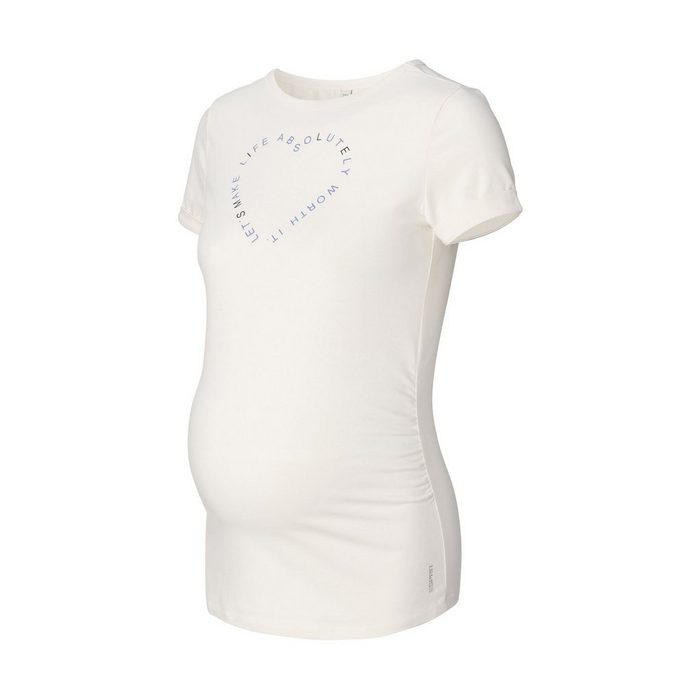 ESPRIT maternity Umstandsshirt T-Shirt mit Statement-Print Bio-Baumwolle