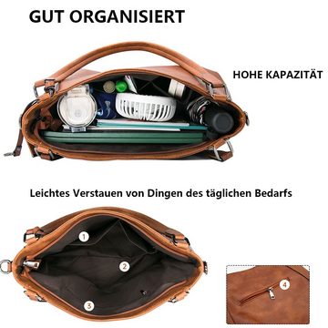 GelldG Handtasche Handtasche Damen Groß, Tote Bag Shopper Umhängetasche Schultertasche