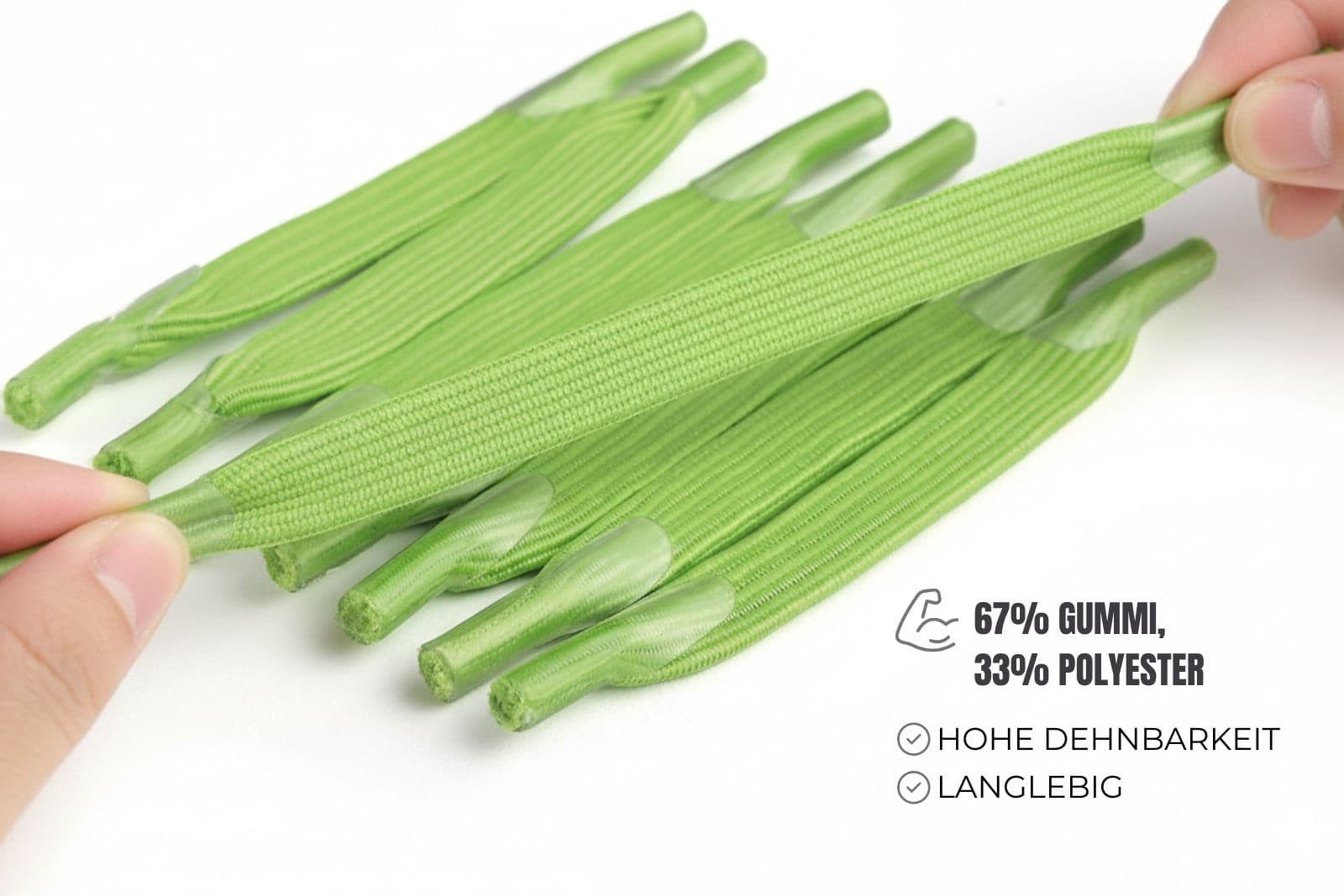 Ringelspitz Schnürsenkel - Fun Senkel, – Flache, elastische Schnürlösung für kreative Looks