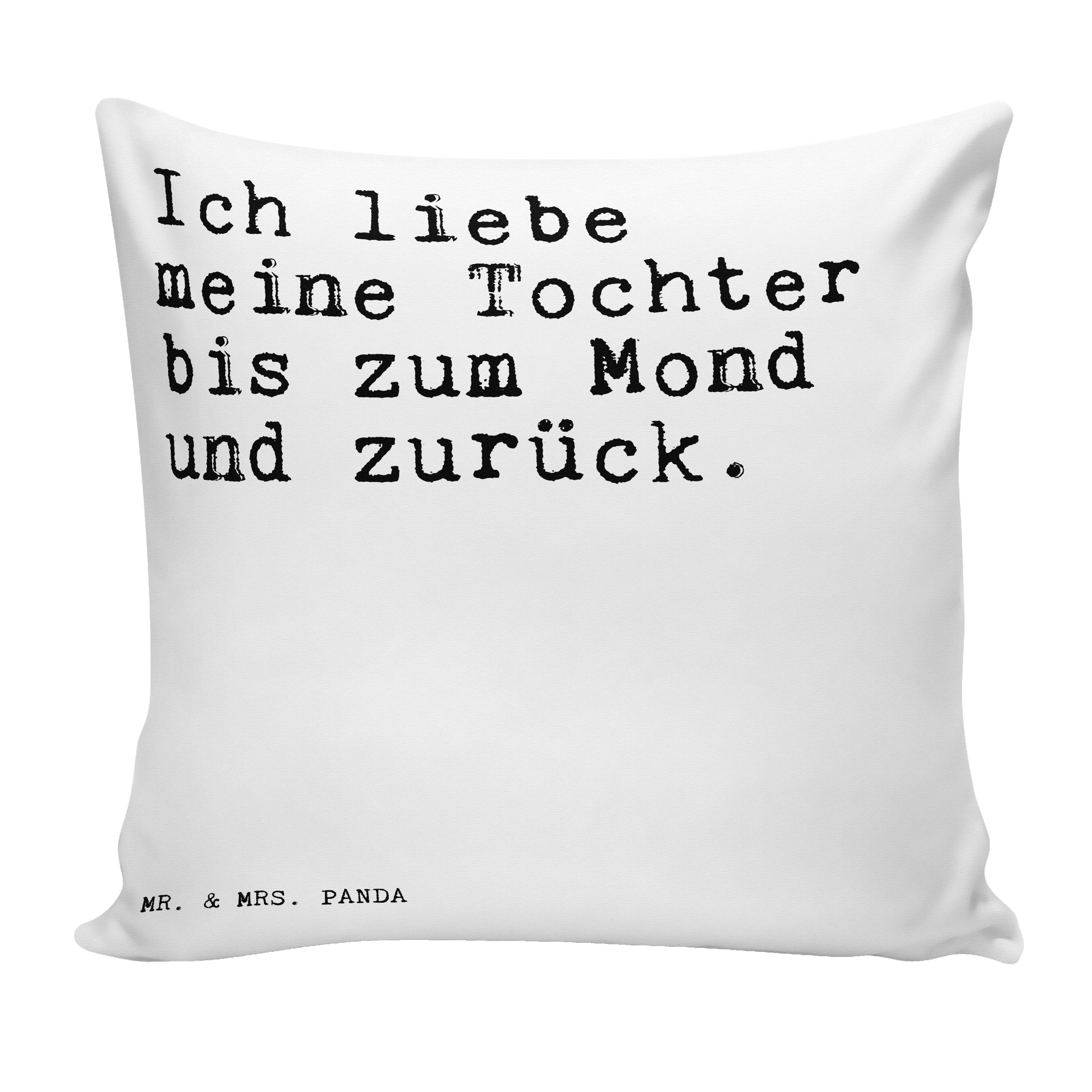 Mr. & Mrs. Panda Dekokissen »Ich liebe meine Tochter... Weiß