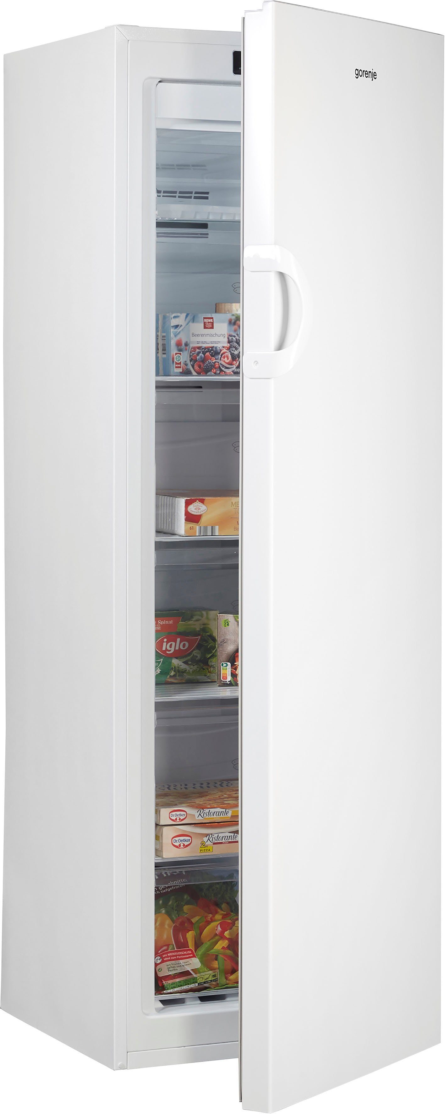 GORENJE Gefrierschrank FN4172CW, 169,1 cm hoch, 55 cm breit, LED-Display & NoFrost - nie wieder abtauen!