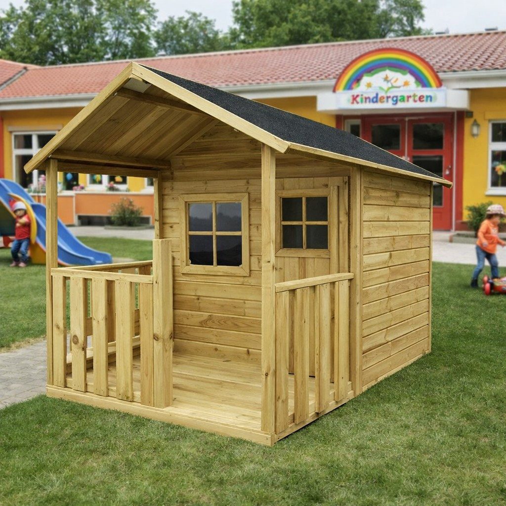 bv-vertrieb Spielhaus Kinderspielhaus Spielhaus Holz-Gartenhaus Spielhütte Kinder