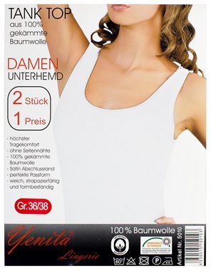 Yenita® Unterhemd (4-St) mit Satineinfassung