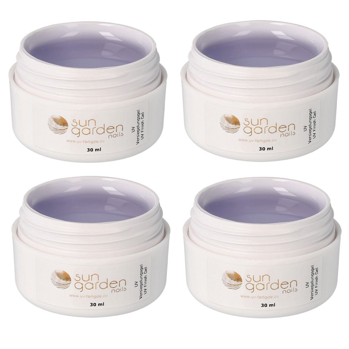 Nagellack 4 x 30 ml UV Classic Gel - Finish Gel