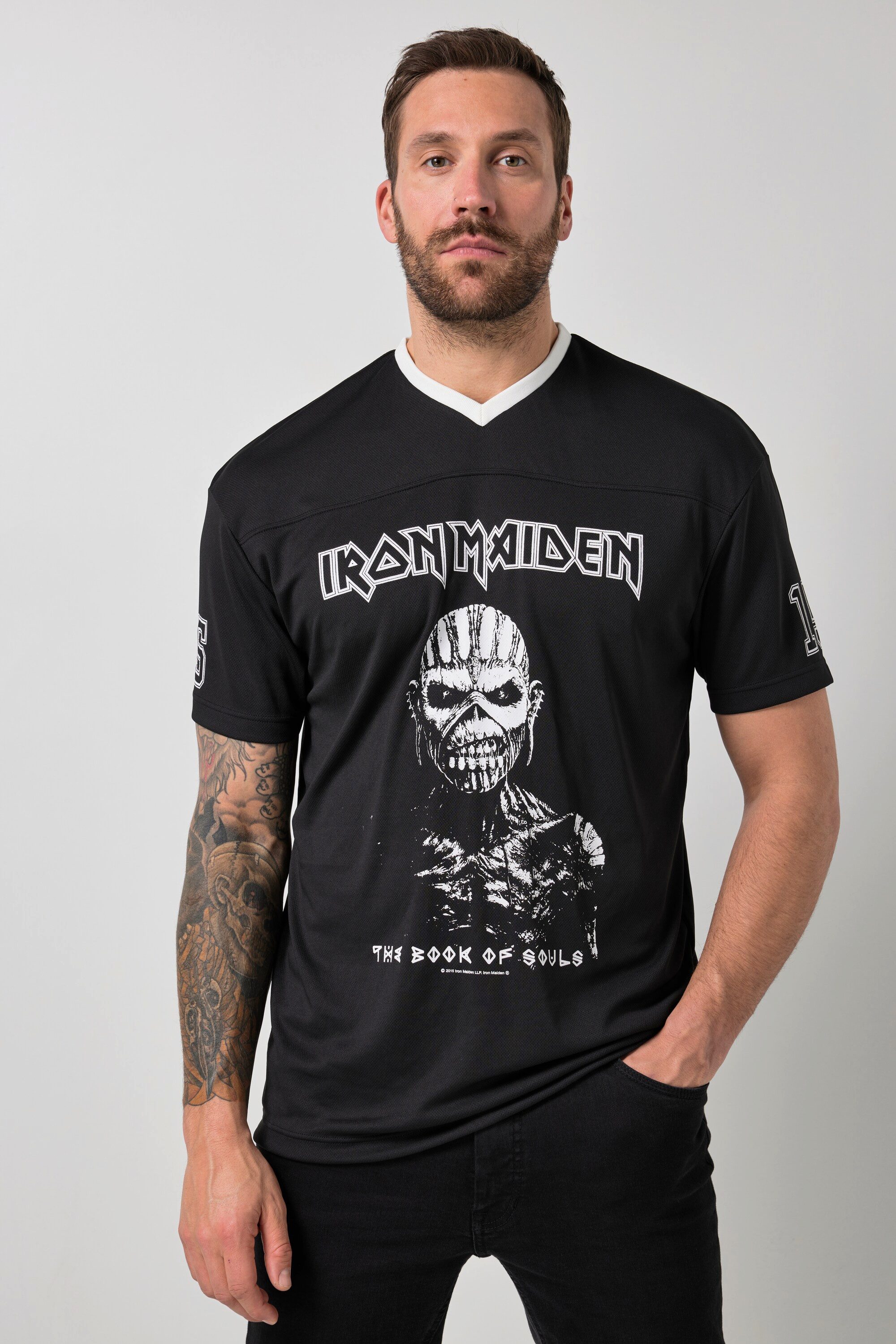 JP1880 T-Shirt JP1880 Trikot Halbarm Bandshirt Iron Maiden günstig online kaufen