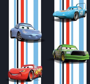 Vorhang Cars Stripes, Wirth, Multifunktionsband (1 St), verdunkelnd, Satin, Walt Disney