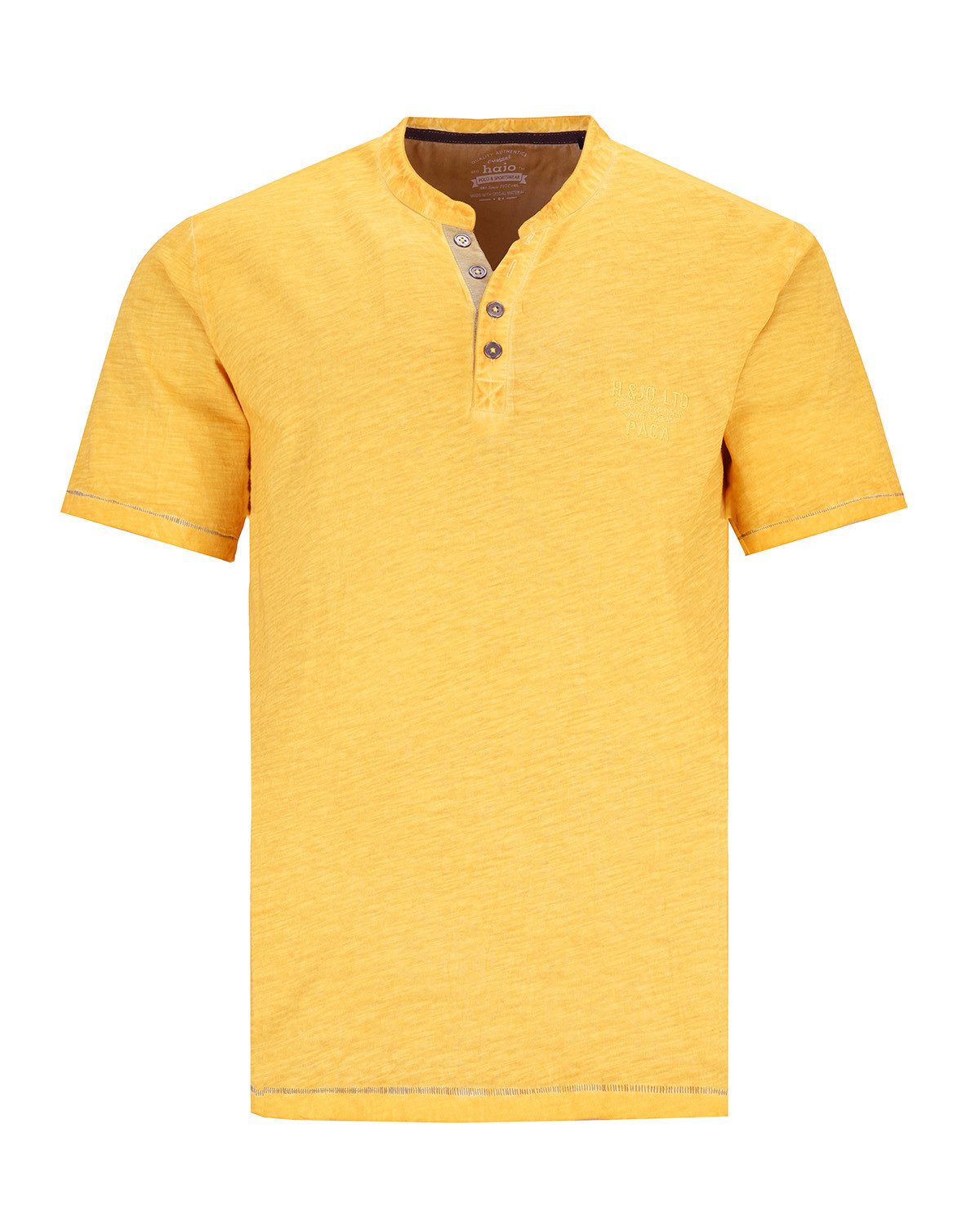 Hajo Henleyshirt Henley-Shirt in Slub Garn