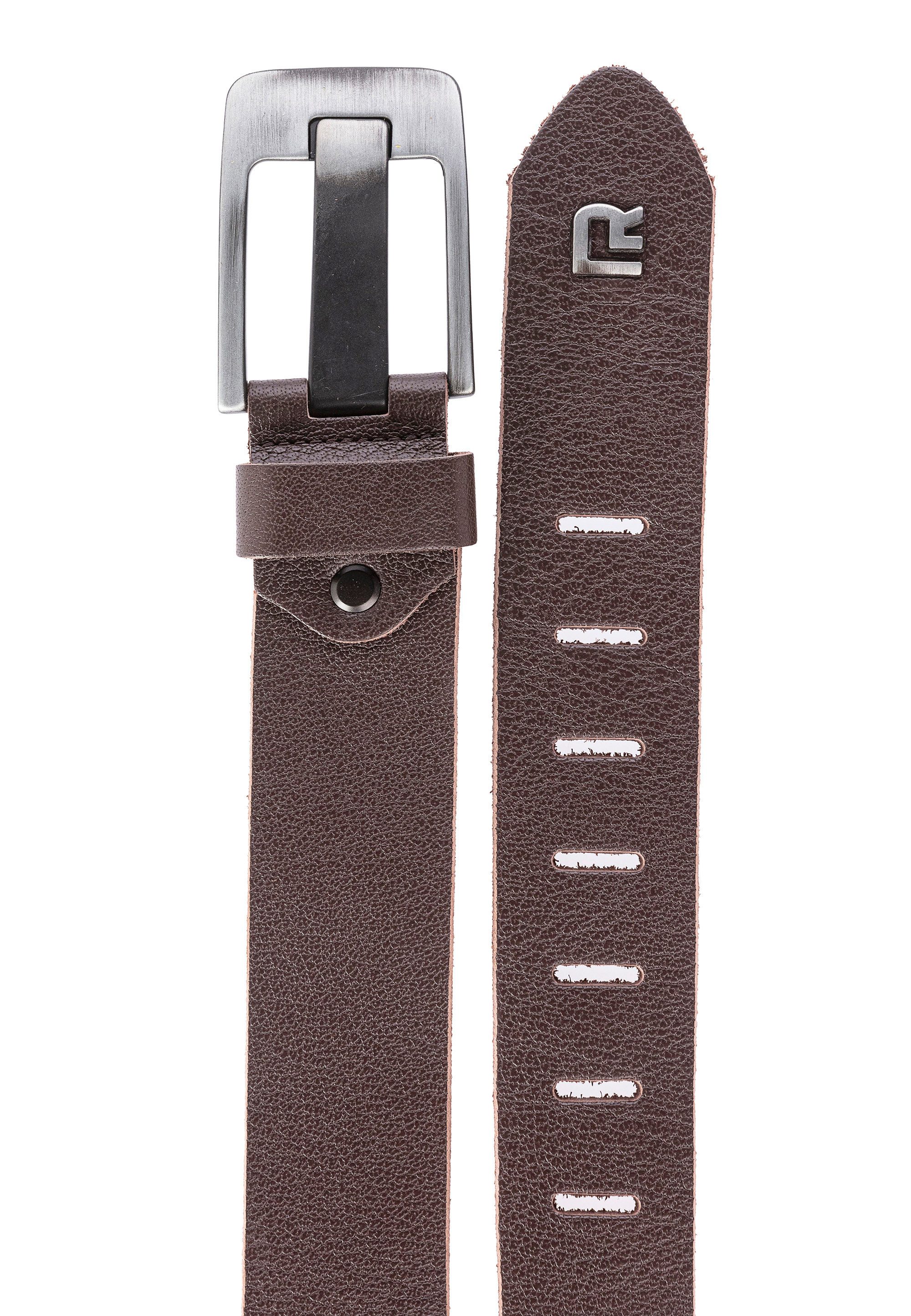 RedBridge Ledergürtel aus Echtleder mit Vintage-Schnalle – Rustikales Desig günstig online kaufen