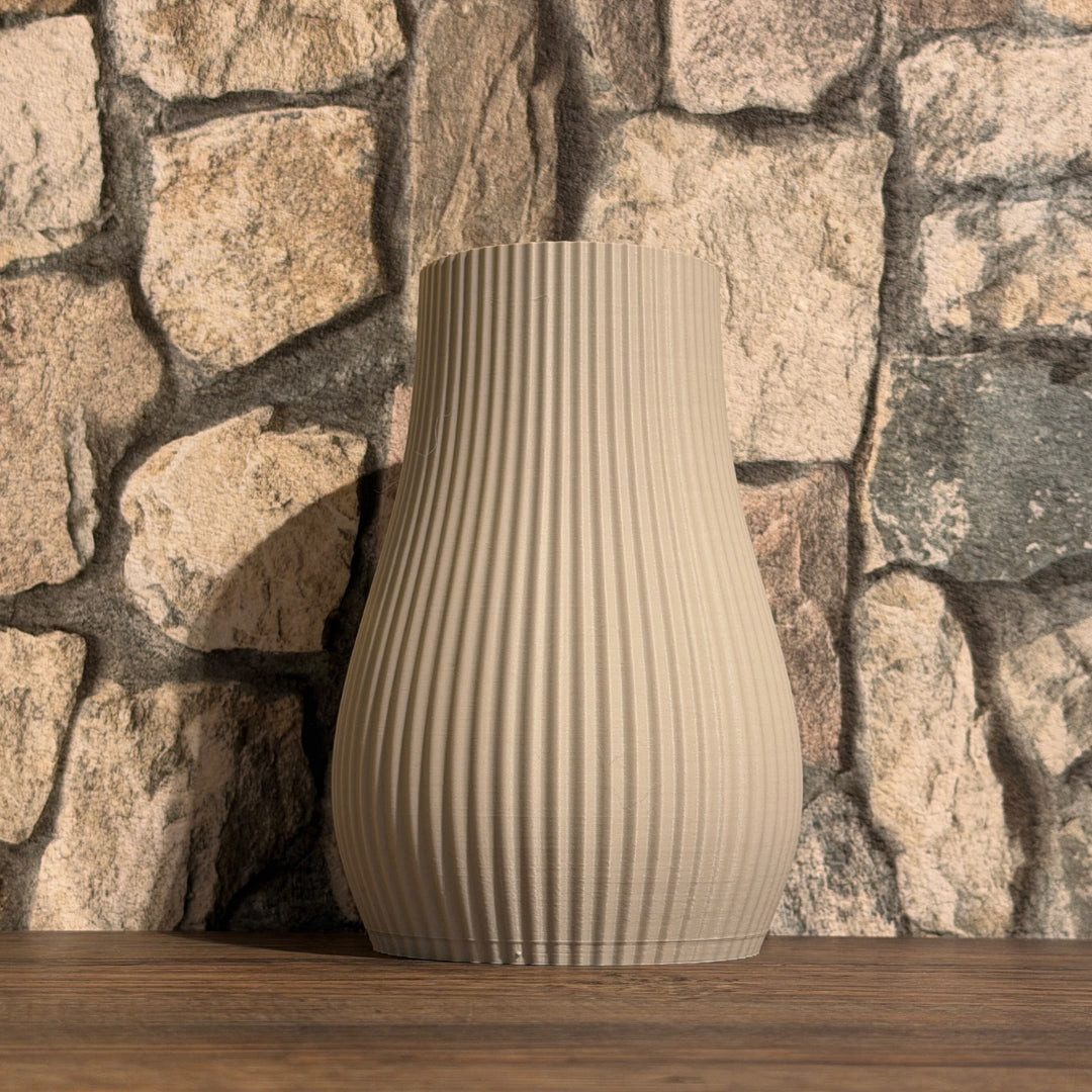 UDINGO Dekovase Moderne Vase geriffelt – Zeitloses Design – Bild 2 von 2