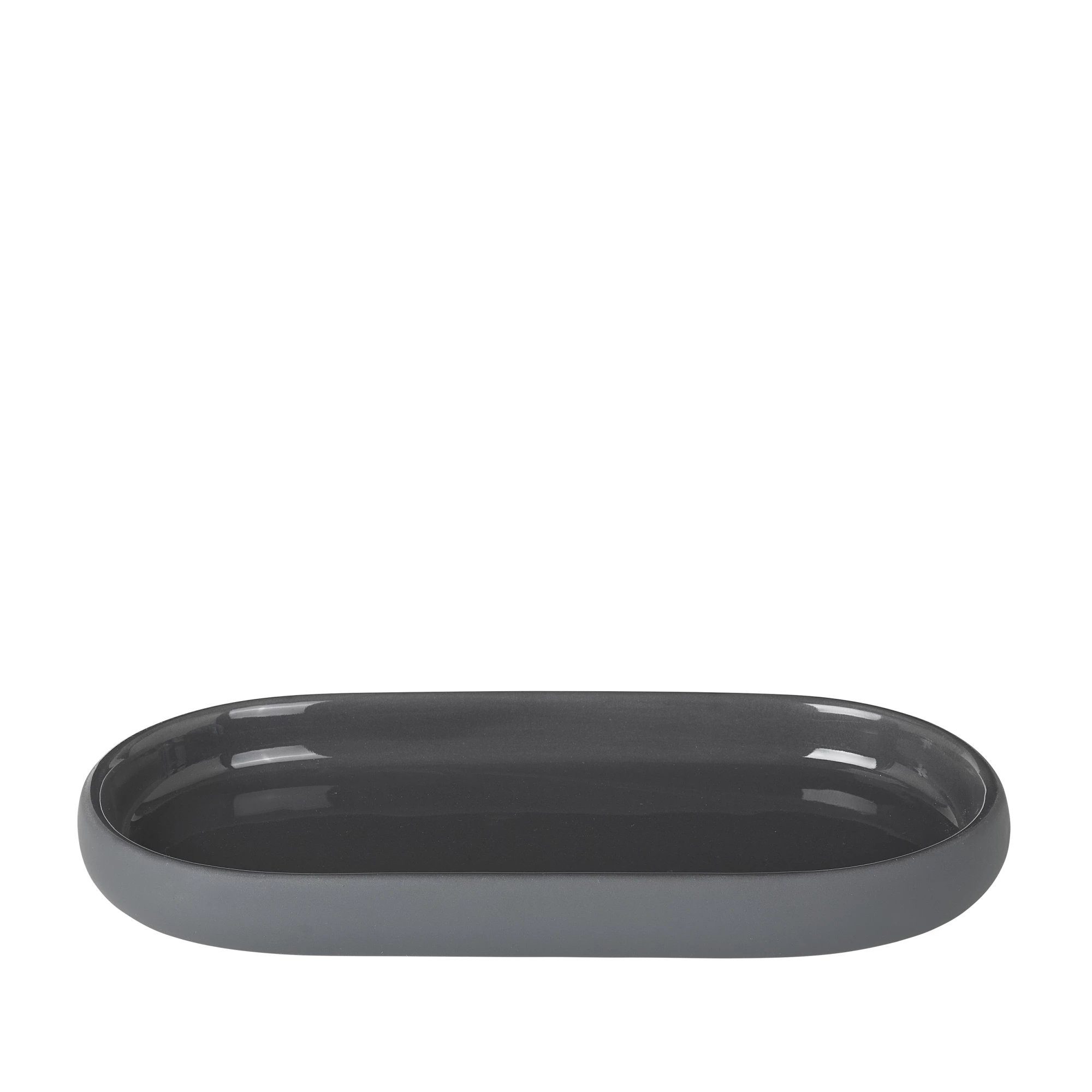 blomus Tablett -SONO- Ablageschale: Hochwertige Keramik mit Soft-Touch-Oberfläche, Keramik, Keramik, Silikon, Soft-Touch-Oberfläche, Innen glasiert, Pflegeleicht