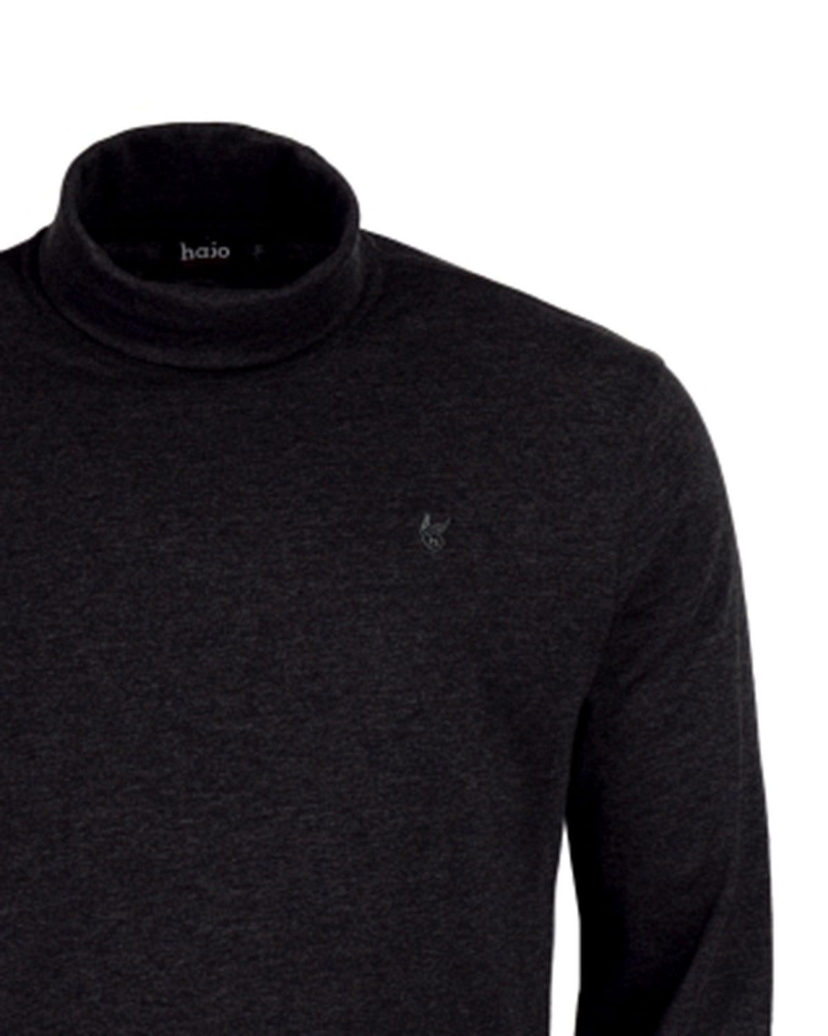 Hajo Rollkragenpullover Basic-Rollkragenshirt in reiner Baumwolle
