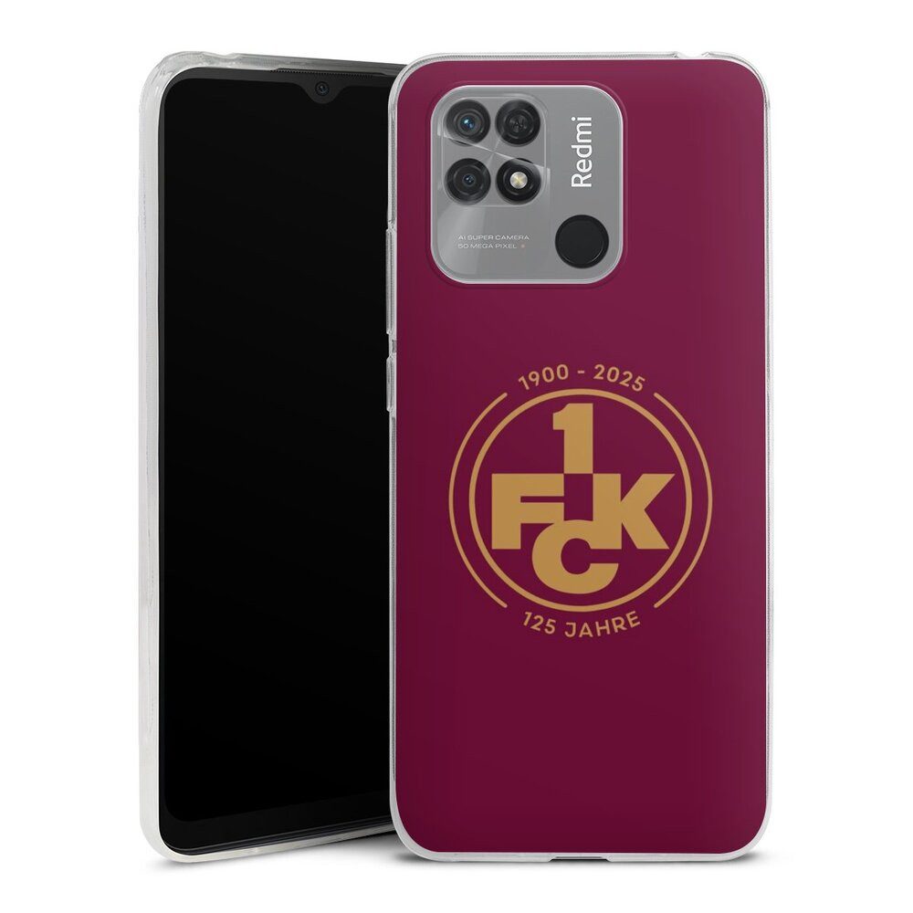 DeinDesign Handyhülle 1. FC Kaiserslautern 1. FCK 125 Jahre 1. FCK 125. Jubiläum, Xiaomi Redmi 10C Slim Case Silikon Hülle Ultra Dünn Schutzhülle