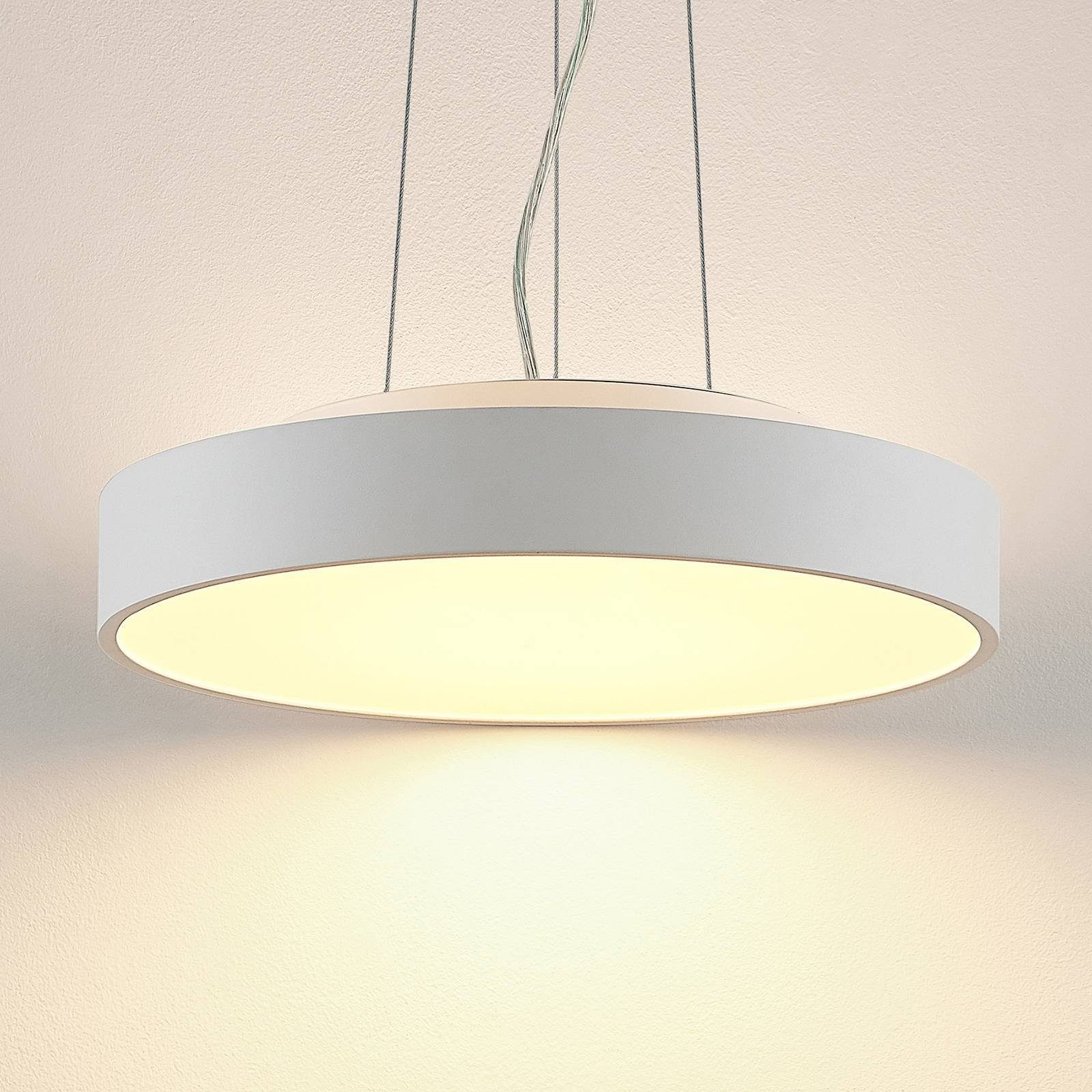 Arcchio LED-Hängeleuchte flammig, verbaut, dimmbar, Modern, Vanida, fest Leuchtmittel warmweiß, LED-Leuchtmittel weiß, Acryl, inkl. 1 Aluminium