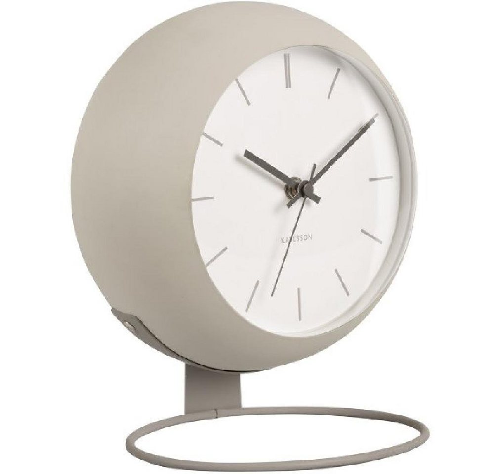 Karlsson Uhr Tischuhr Nirvana Globe Warm Grey