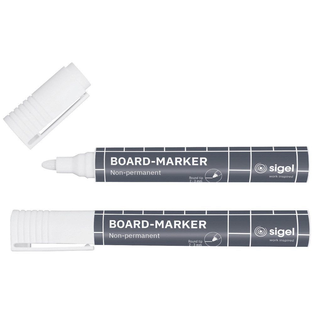 Sigel Marker Sigel BA715 BA715 Glasboardmarker Weiß 2 mm, 3 mm 2 St.