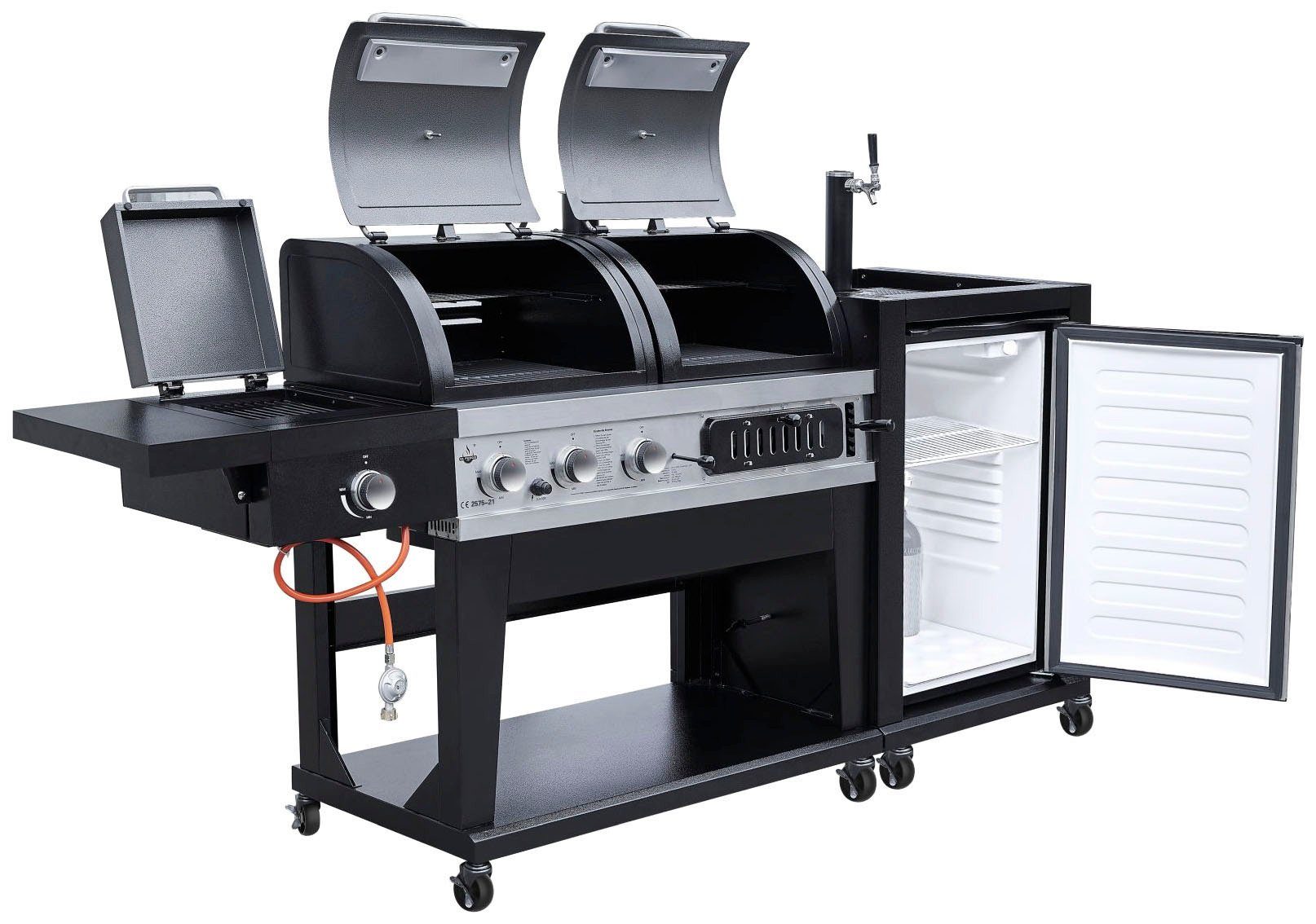 El Fuego Kombigrill AY0599, 3-in-1 mit Bierkühler und Zapfanlage