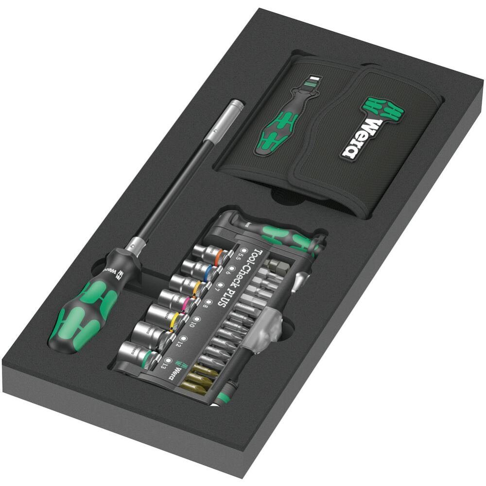 Wera Werkzeugset 9750 Schaumstoffeinlage Kraftform Kompakt und Tool | Werkzeug-Sets