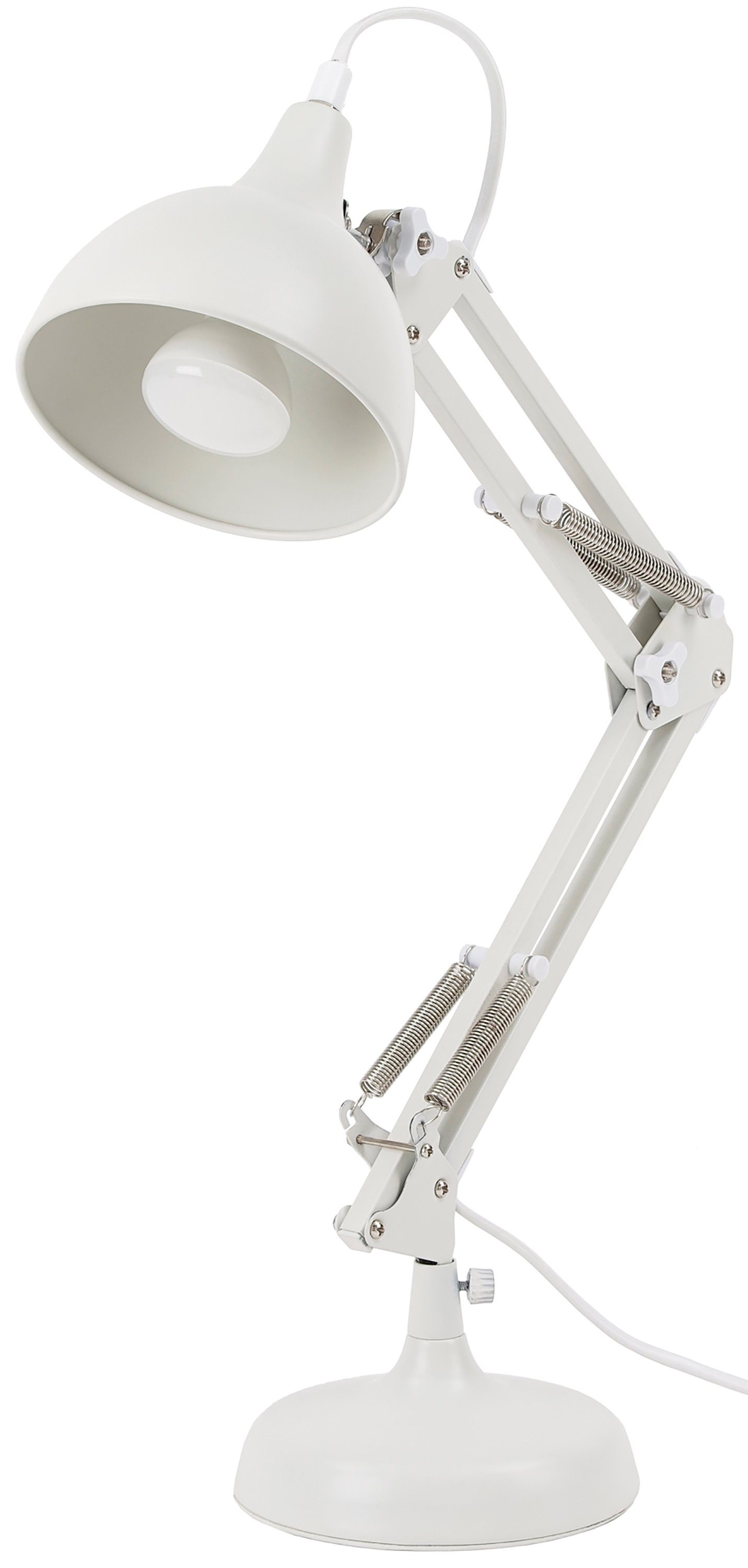BRUBAKER Tischleuchte Klassische Schreibtischlampe, Ohne Leuchtmittel, höhenverstellbarer Gelenk-Arm | Tischlampen