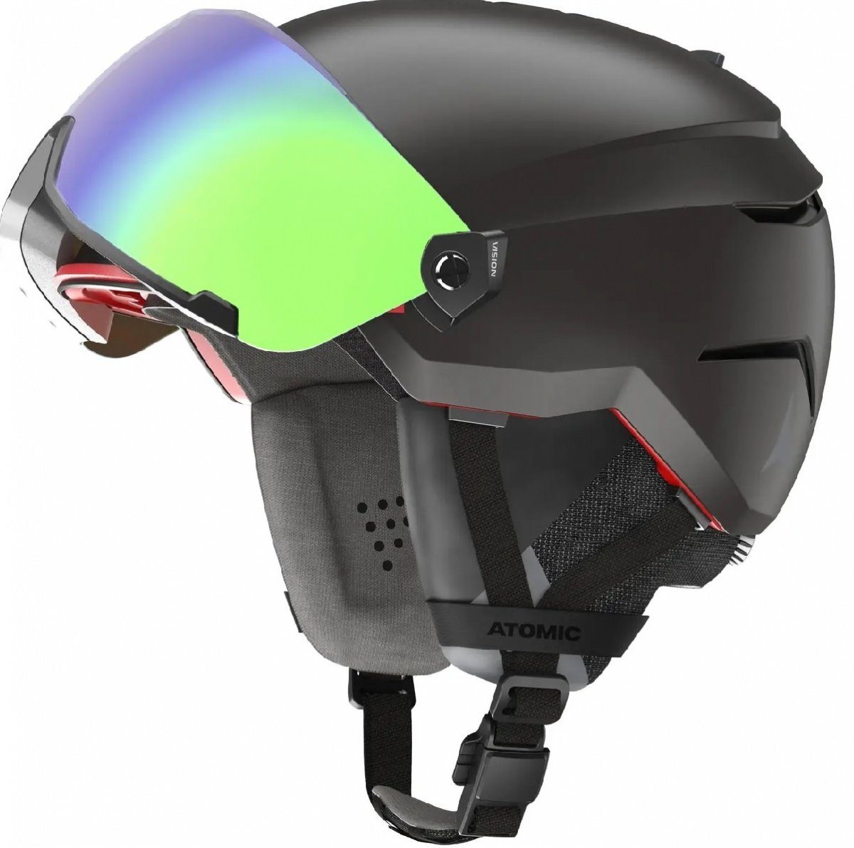 Atomic Skihelm Atomic Savor Amid Visor HD Black Skihelm Snowboardhelm AN5005708