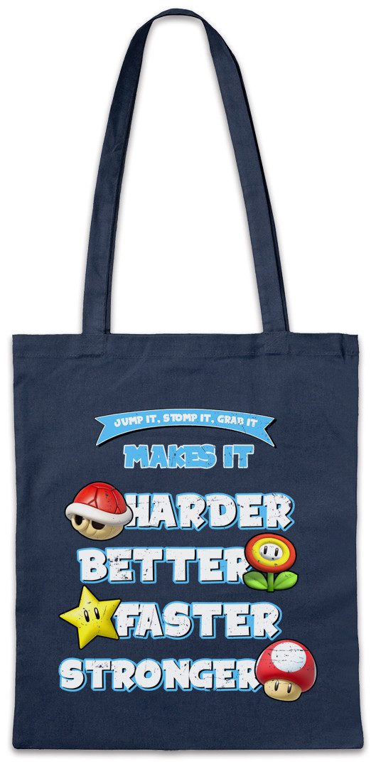 Beuteltasche Jump It Stomp It Grab It Stofftasche Super Better Gamer Nerd Geek