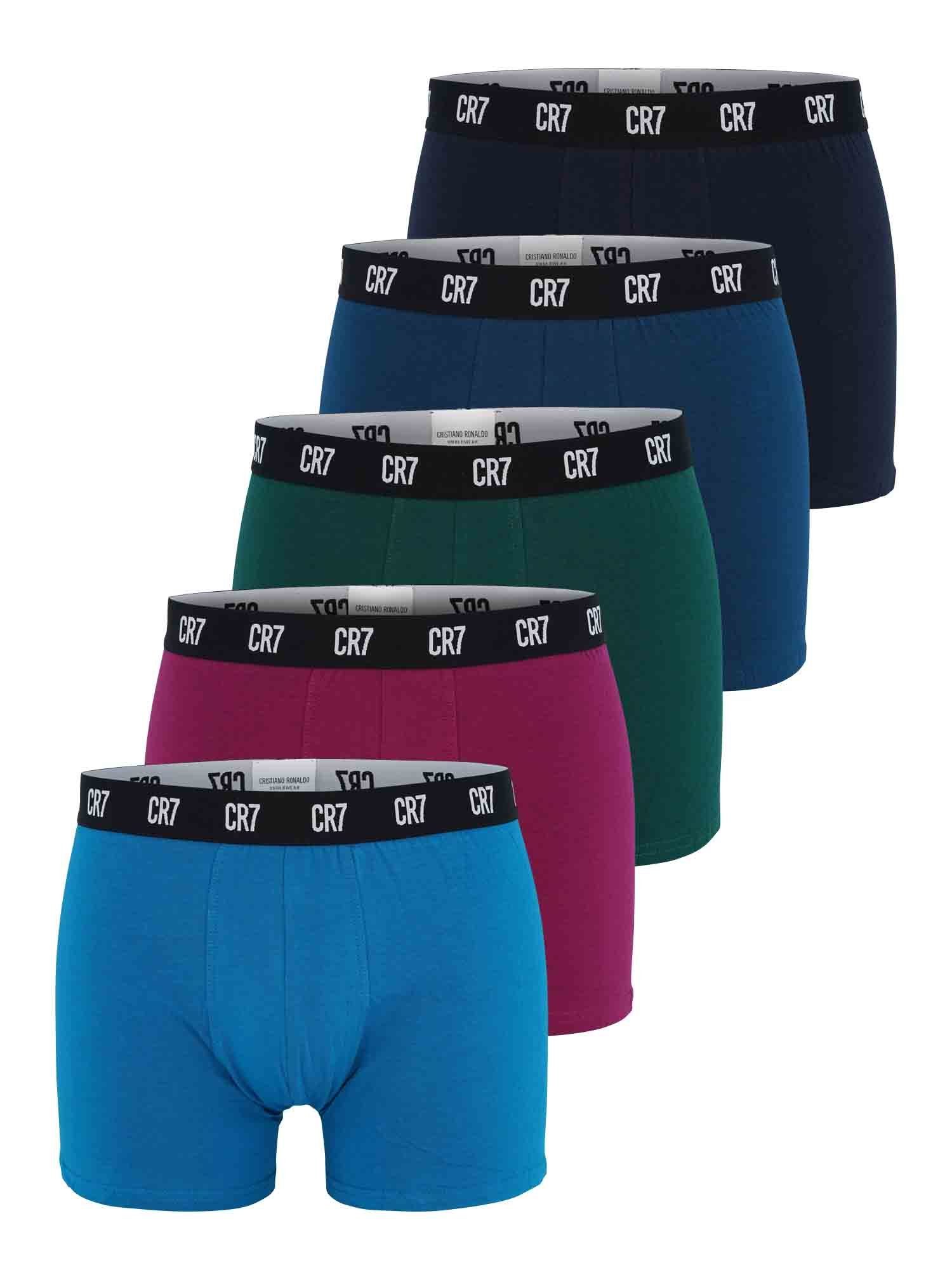 CR7 Retro Pants Herren Männer Boxershorts Retro Pants Trunks Multipack (5-St) Multi 7 | Unterhosen