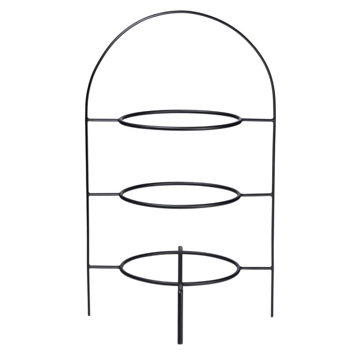 ASA SELECTION Etagere A Table Ligne Noire, Metall, d: 27 cm / h: 49 cm