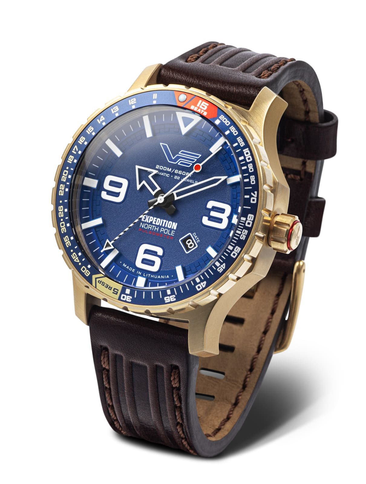 Vostok Europe Automatikuhr Expedition North Pole 597B730-LSB Herrenuhr 47 mm 20 ATM